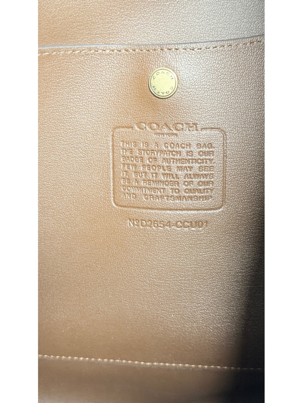 Coach Brooklyn Shoulder Bag 34 Brass/Dark Chocolate - Picture 6 of 9